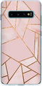 Hoesje Geschikt voor Samsung Galaxy S10 Plus Hoesje Siliconen - Design Backcover siliconen - Meerkleurig / Pink Graphic