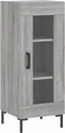 vidaXL - Dressoir - 34,5x34x90 - cm - bewerkt - hout - grijs - sonoma - eikenkleurig