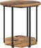 vidaXL - Salontafelset - van - 2 - - - Oud - Hout - en - Metaal