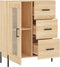 vidaXL - Dressoir - 69,5x34x90 - cm - bewerkt - hout - sonoma - eikenkleurig