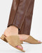 POSH by Poelman EMILY - Dames Muiltjes - Imitatie leer - Beige - Maat 38