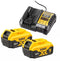 DeWalt DCB1104P2-QW - Lader voor 10,8 V 14,4 V 18 V XR Li-Ion accu's - Laadt accu in 30 min
