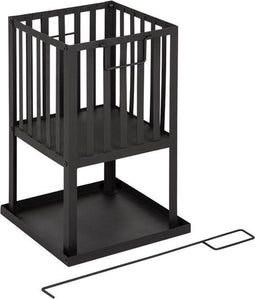 Practo - Garden - Vuurplaats - met - asplaat - zwart