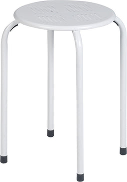 Practo Home - Kruk - Metaal - Stapelbaar - Wit