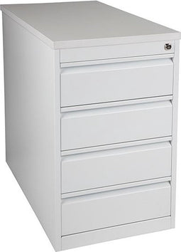 Praktische standcontainer 3 lades diep 60CM kleur Licht grijs (Ral 7035) topblad Lichtgrijs