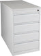 Praktische standcontainer 3 lades diep 80CM kleur Licht grijs (Ral 7035) topblad Kersen