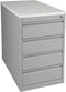 Praktische standcontainer 3 lades diep 80CM kleur Wit (RAL9010) topblad Ahorn