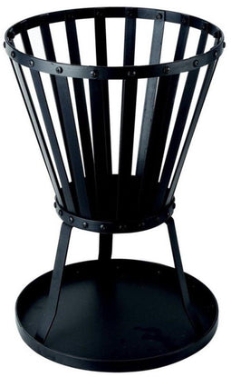 Ceruzo Vuurkorf - Staal - 48 cm Hoog - Ø32 cm - Zwart