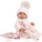 Llorens full body babypop meisje Tina met kleding en speen 43 cm