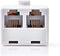 Nedis Telecom-Wandcontactdoos - Type Aansluiting: RJ11 - RJ11 Male - 2x RJ11 (4/6) Female - Splitter - ABS - Wit - Envelop
