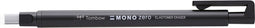 Precision eraser MONO zero, refillable, square tip 2,5 mm x 5 mm, black, bulk