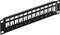 Premium 10'' Patch Panel voor 12 Keystone modules / zwart