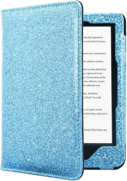 Premium Beschermhoes Kobo Clara HD Hoes / Sleep Cover Blauw Sparkle