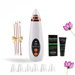 Premium Blackhead Remover I Poriënreiniger met 6 Opzetstukken Mee eters verwijderen | Acne | Comedonenlepels | Huidverzorging