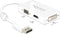 Premium DisplayPort 1.1a naar HDMI, DVI en VGA adapter / wit - 0,15 meter