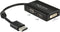 Premium DisplayPort 1.1a naar HDMI, DVI en VGA adapter / zwart - 0,15 meter
