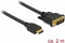 Premium DVI-D Dual Link - HDMI kabel / zwart - 2 meter