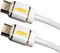 Premium HDMI kabel - versie 2.0 (4K 60Hz + HDR) / wit - 3 meter