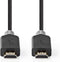 Premium High Speed HDMI-Kabel met Ethernet - HDMI Connector - HDMI Connector - 4K@60Hz - 18 Gbps - 3.00 m - Rond - PVC - Antraciet - Doos