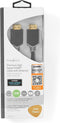 Premium High Speed HDMI-Kabel met Ethernet - HDMI Connector - HDMI Connector - 4K@60Hz - 18 Gbps - 3.00 m - Rond - PVC - Antraciet - Doos