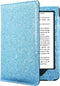 Premium Hoesje Geschikt voor Kobo Nia Sleepcover Hoes - Cover Blauw Sparkle - ereader hoesje - cover