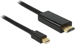 Premium Mini DisplayPort 1.1a naar HDMI 1.3 kabel (Full HD 1080p) / zwart - 1 meter