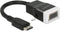Premium Mini HDMI naar VGA + 3,5mm Jack adapter - compact / zwart - 0,15 meter
