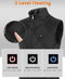 Premium Nylon Verwarmd Vest - USB-Oplaadbaar, 3 Temperatuurstanden, Koolstofvezel Verwarmingselementen, Geschikt voor Outdoor & Dagelijks Gebruik - Wind- en Waterbestendig