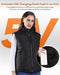 Premium Nylon Verwarmd Vest - USB-Oplaadbaar, 3 Temperatuurstanden, Koolstofvezel Verwarmingselementen, Geschikt voor Outdoor & Dagelijks Gebruik - Wind- en Waterbestendig