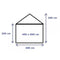 Premium Partytent PVC 4x6x2 mtr in Wit