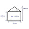 Premium Partytent PVC 5x4x2 mtr in Wit