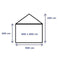 Premium Partytent PVC 5x6x2 mtr in Wit