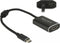Premium USB-C naar HDMI en USB-C PD adapter met DP Alt Mode (4K 60 Hz) / zwart - 0,20 meter