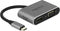 Premium USB-C naar HDMI en VGA splitter en USB-A en USB-C PD poort met DP Alt Mode / zwart - 0,10 meter