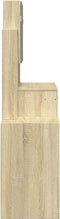vidaXL - Kaptafel - met - kastje - 80x35x132 - cm - sonoma - eikenkleurig
