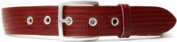 BENDL Broekriem - Brandweerslang - Robuust - Vegan - Unisex - Rood/Zilver - 4x85 cm