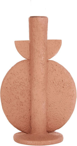 Present Time Kandelaar Bubble - Terracotta Oranje - 13x9,5x22cm - Modern - Kerst cadeau - Kerst cadeautjes - Cadeau vrouw - Cadeau man - Cadeau voor haar - Cadeau voor hem - Kerstcadeau - Kerst kado - Kado man - Kado vrouw