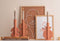 Present Time Kandelaar Bubble - Terracotta Oranje - 13x9,5x22cm - Modern - Kerst cadeau - Kerst cadeautjes - Cadeau vrouw - Cadeau man - Cadeau voor haar - Cadeau voor hem - Kerstcadeau - Kerst kado - Kado man - Kado vrouw