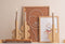 Present Time Kandelaar Half Bubbles - Zandbruin - 11x9,5x22cm - Modern - Kerst cadeau - Kerst cadeautjes - Cadeau vrouw - Cadeau man - Cadeau voor haar - Cadeau voor hem - Kerstcadeau - Kerst kado - Kado man - Kado vrouw