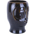Present Time Plantenpot Mask - Glazuur Donker Bruin - 18,5x16x22,2cm