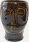 Present Time Plantenpot Mask - Glazuur Donker Bruin - 18,5x16x22,2cm