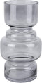 Present Time Vaas Courtly - Glas Donker Grijs - Large - 14x25cm - Scandinavisch