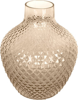 Present Time Vaas Delight - Large - Glas Zandbruin - Ø21x25cm - Modern - Kerst cadeau - Kerst cadeautjes - Cadeau vrouw - Cadeau man - Cadeau voor haar - Cadeau voor hem - Kerstcadeau - Kerst kado - Kado man - Kado vrouw