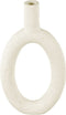 Present Time Vaas Ring - Polyresin - Ovaal Hoog Wit - 16,5x3,5x31cm - Modern