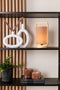 Present Time Vaas Ring - Polyresin - Ovaal Hoog Wit - 16,5x3,5x31cm - Modern