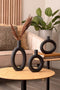 Present Time Vaas Ring - Zwart - 25x3,5x20,5cm - Modern