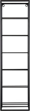 Present Time Wijnrek Single - Zwart - 18x11.5x66cm - IJzer - Voor aan de Muur - 6 Flessen - Modern