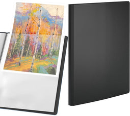 Presentatiemap A4 - Met 100 vakken - Showmap - Zwart - ACROPAQ