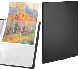 Presentatiemap A4 - Met 50 vakken - Showmap - Zwart - ACROPAQ