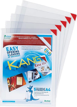 Presenteerhoes Tarifold 194770 Kang easy clic A4 zelfklevend | 6 stuks